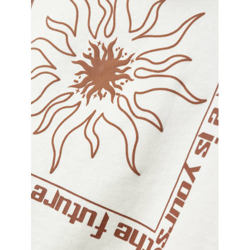 name it KIDS hoodie NKMLATIAS met backprint offwhite Sweater Wit Backprint 146 152