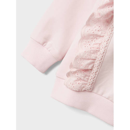 name it MINI sweater NMFLUVA lichtroze Effen 122 128