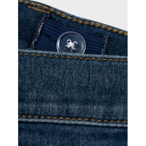 name it KIDS bootcut jeans NMFPOLLY dark blue denim Blauw Meisjes Stretchdenim 140