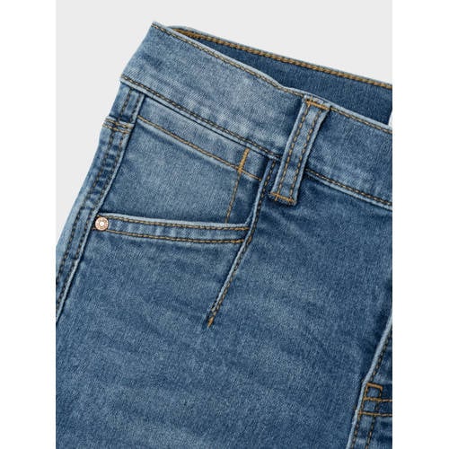 name it KIDS bootcut jeans NMFPOLLY medium blue denim Blauw Meisjes Stretchdenim 164