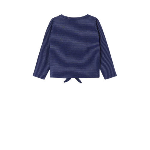 name it MINI longsleeve NMFLARIANA met all over print donkerblauw Meisjes Stretchkatoen Ronde hals 92