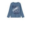 NAME IT KIDS longsleeve NKMVAGNO met printopdruk middenblauw