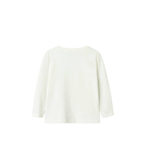 Name it MINI longsleeve NMMKAS met printopdruk ecru Jongens Stretchkatoen Ronde hals 122 128