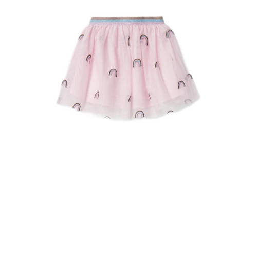 name it MINI rok NMFKISINE met all over print zachtroze Meisjes Polyester 116