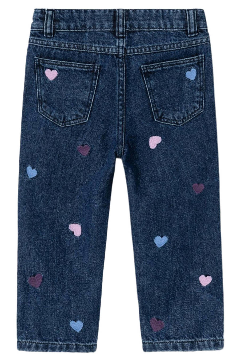 YOURTURN UNISEX - Slim fit jeans - mid blue wash/blauw denim/bluedenim