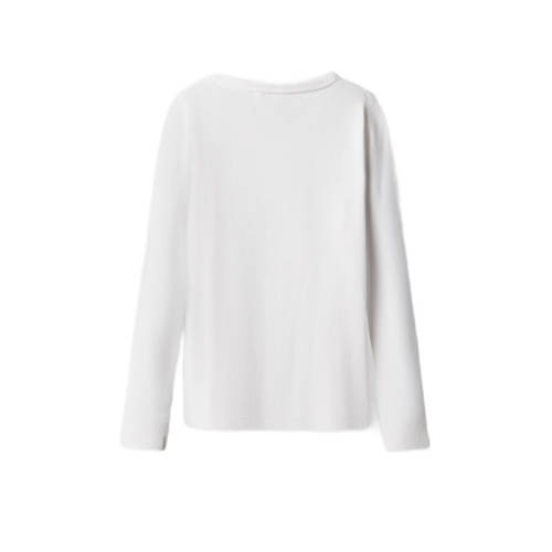 name it KIDS longsleeve NKFNAKAL wit Meisjes Stretchkatoen Ronde hals Effen 122 128