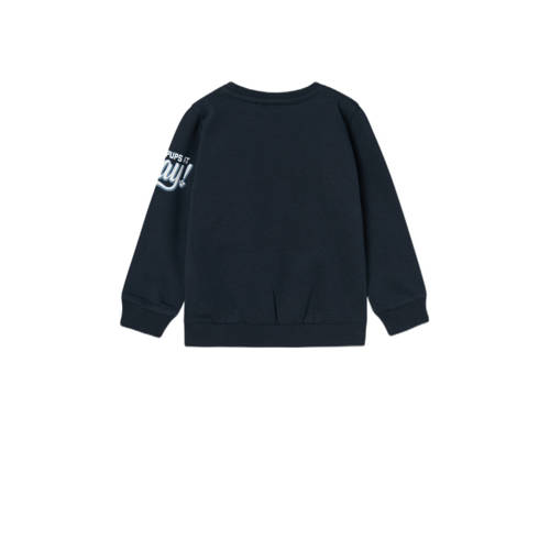 name it MINI Paw Patrol sweater NMMJOKBA met printopdruk donkerblauw Printopdruk 116