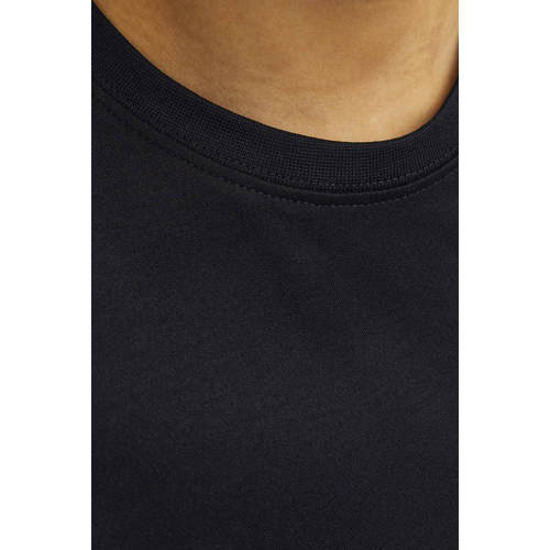 jack & jones JUNIOR T-shirt JJEURBAN EDGE zwart Jongens Katoen Ronde hals 176