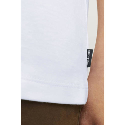 jack & jones JUNIOR T-shirt JJEURBAN EDGE wit Jongens Katoen Ronde hals 128