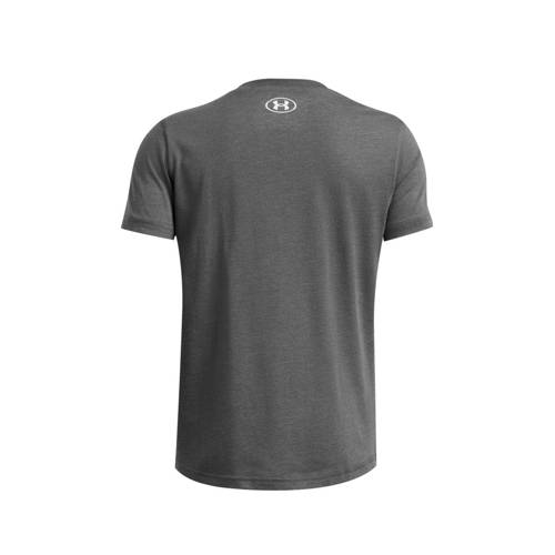 Under Armour sportshirt grijs wit Sport t-shirt Jongens Katoen Ronde hals 128