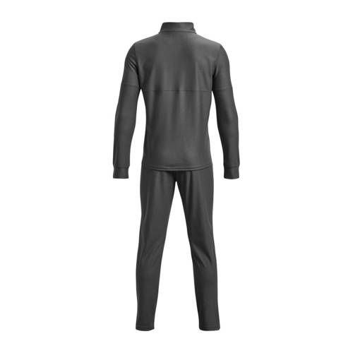 Under Armour Junior trainingspak grijs wit Jongens Polyester Opstaande kraag 128