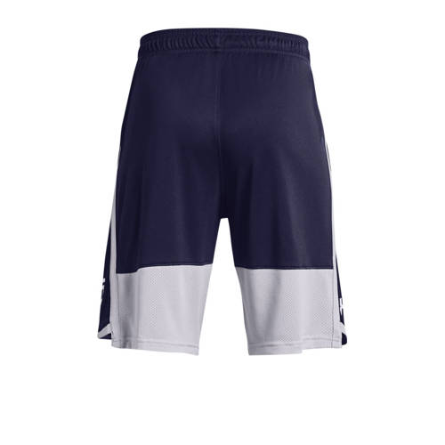 Under Armour sportshort donkerblauw grijs wit Sportbroek Jongens Polyester 176