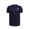 Under Armour sportshirt Tech 2.0 donkerblauw/wit