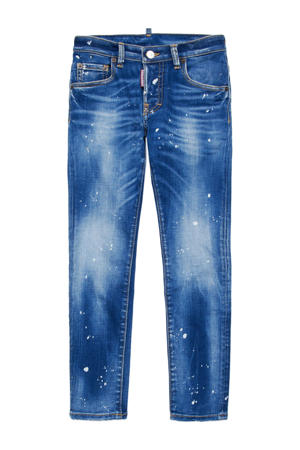 straight leg jeans medium blue denim