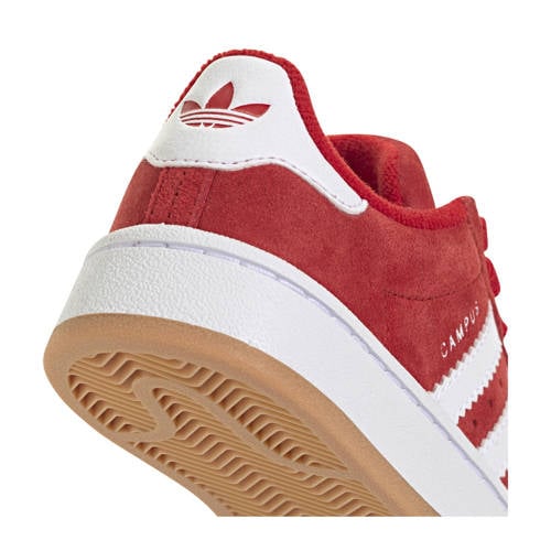 adidas Originals Campus 00s sneakers rood/wit Jongens/Meisjes Suede Meerkleurig