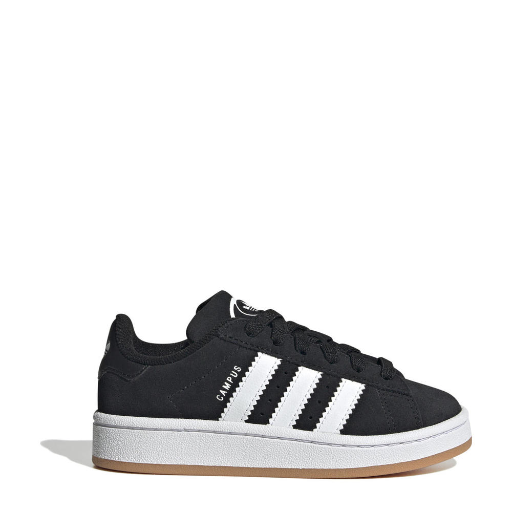 Zwart en witte jongens en meisjes adidas Originals Campus 00s suède sneakers van suède-pu/voering: mesh/voetbed: eva met veters
