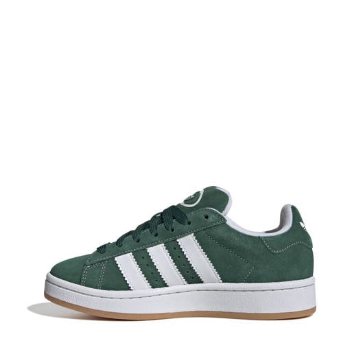 adidas Originals Campus 00s suède sneakers donkergroen/wit Meerkleurig