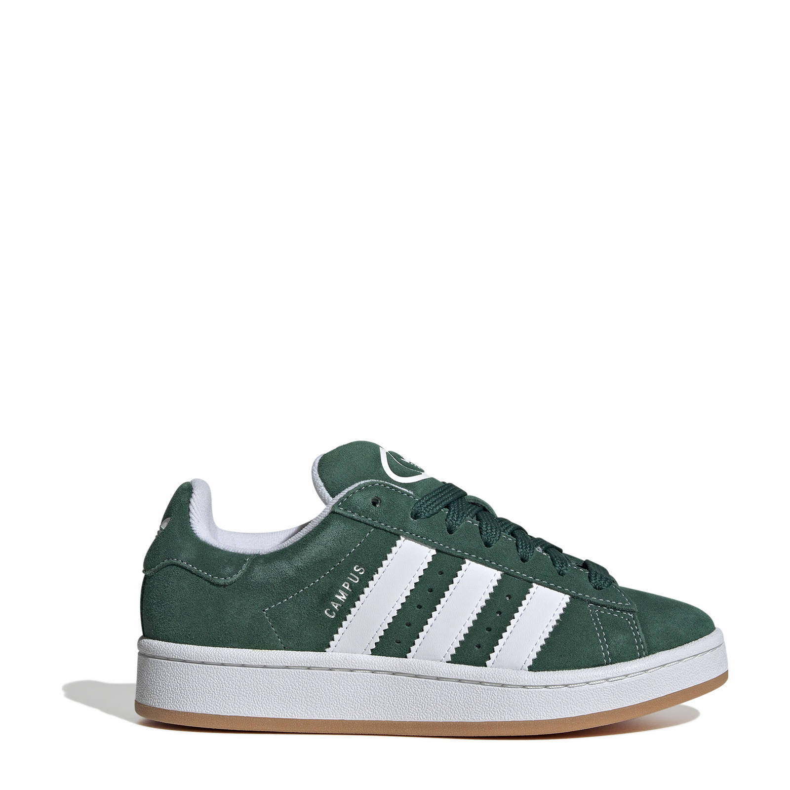 adidas Originals Campus 00s suède sneakers donkergroen/wit | kleertjes.com