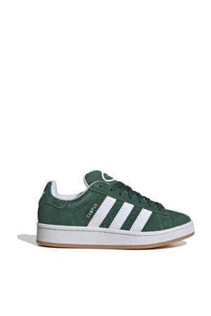 Campus 00s suède sneakers donkergroen/wit