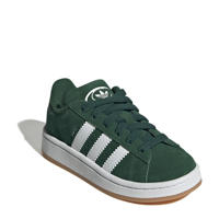 thumbnail: adidas Originals Campus 00s  suède sneakers donkergroen/wit