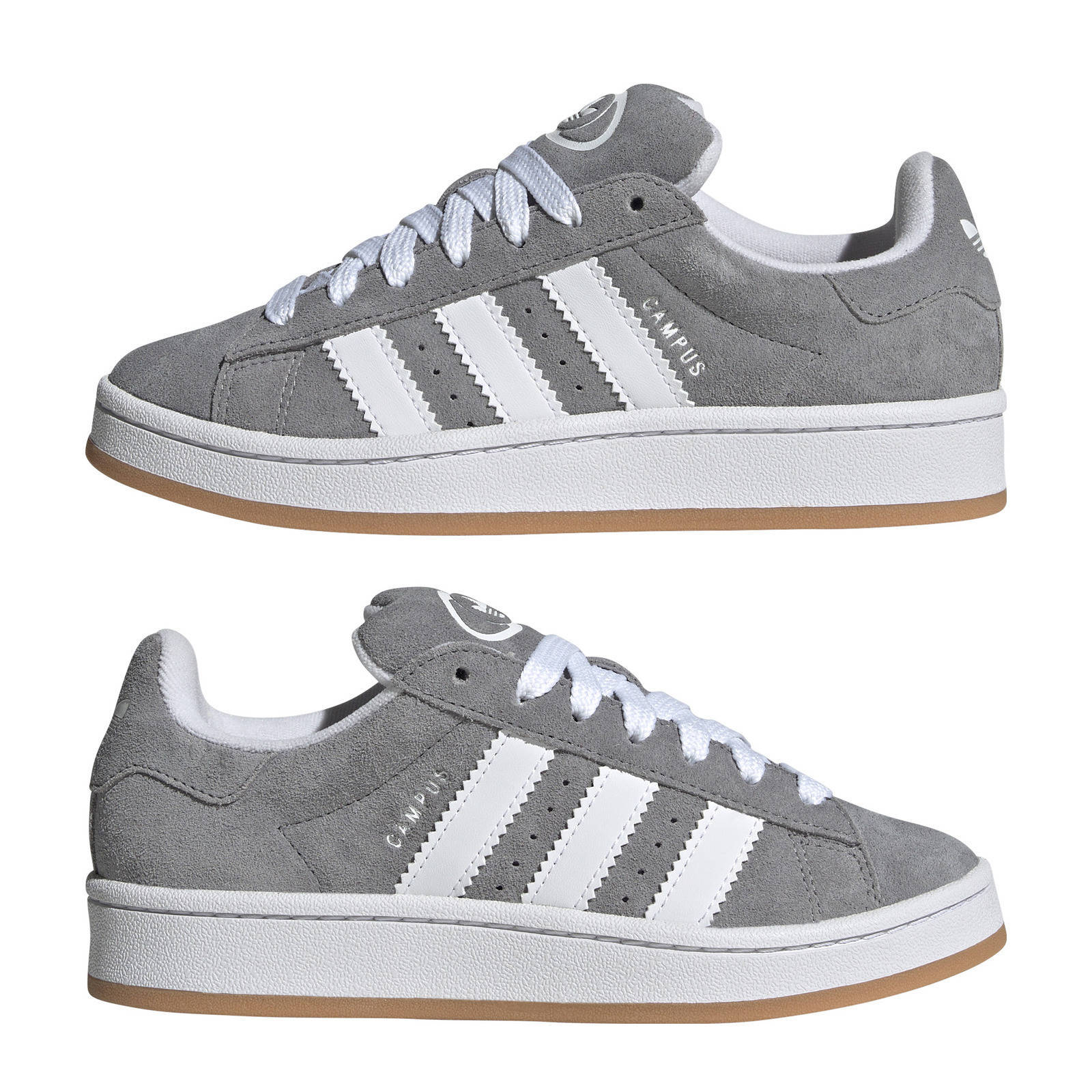 adidas Originals Campus 00s suède sneakers grijs/wit | kleertjes.com