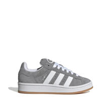 thumbnail: Grijs en witte jongens en meisjes adidas Originals Campus 00s suède sneakers van suède-pu/voering: mesh/voetbed: eva met veters