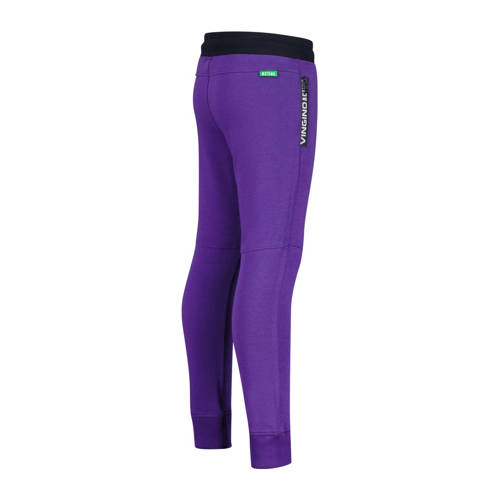 VINGINO regular fit joggingbroek Soccer paars Jongens Sweat Effen 140