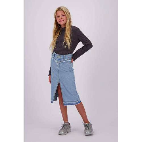 VINGINO spijkerrok Doris light bleach Blauw Meisjes Denim Effen 158