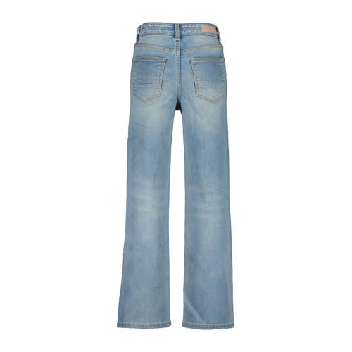 VINGINO high waist loose fit jeans GIULIA light vintage Blauw Meisjes Denim 140