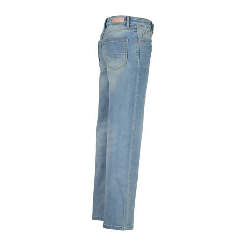 VINGINO high waist loose fit jeans GIULIA light vintage Blauw Meisjes Denim 140