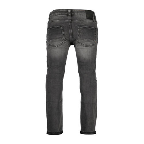 VINGINO slim fit jeans Diego dark grey vintage Grijs Jongens Denim Effen 140