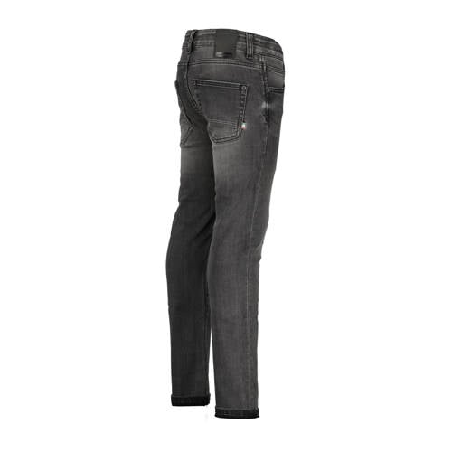 VINGINO slim fit jeans Diego dark grey vintage Grijs Jongens Denim Effen 140