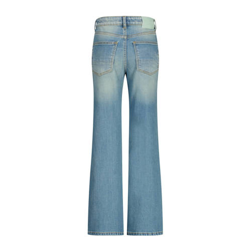 VINGINO straight fit jeans Claire tinted mid blue Blauw Meisjes Denim Effen 158