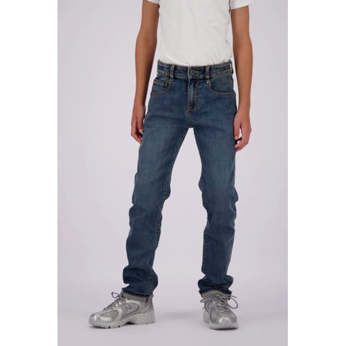 VINGINO regular fit jeans Baggio tinted mid blue Blauw Jongens Stretchdenim 122