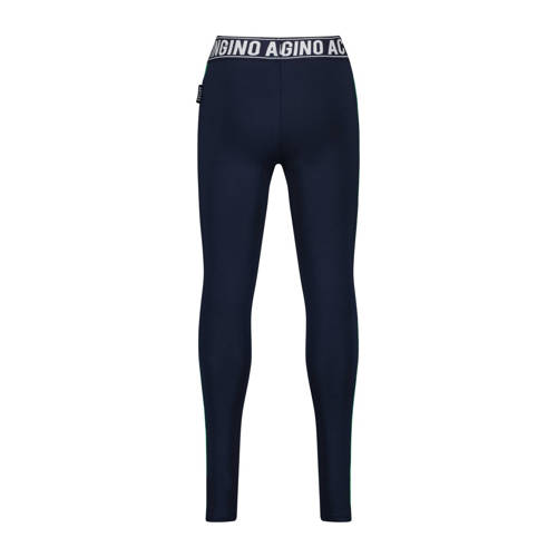 VINGINO sportlegging Shelby diep donkerblauw neon groen Sportbroek Meisjes Polyester 128