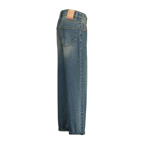 VINGINO loose fit jeans Castiano tinted mid blue Blauw Jongens Denim Effen 158