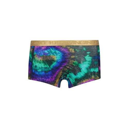VINGINO short Tie dye set van 3 zwart groen lila Slip Meisjes Stretchkatoen 146 152