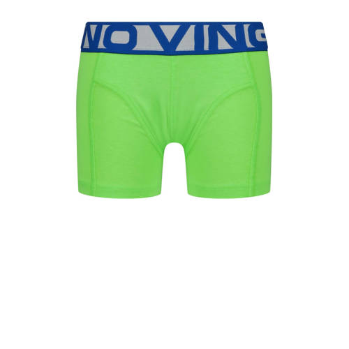 VINGINO boxershort Blue set van 3 neongroen helderblauw Jongens Stretchkatoen 134 140