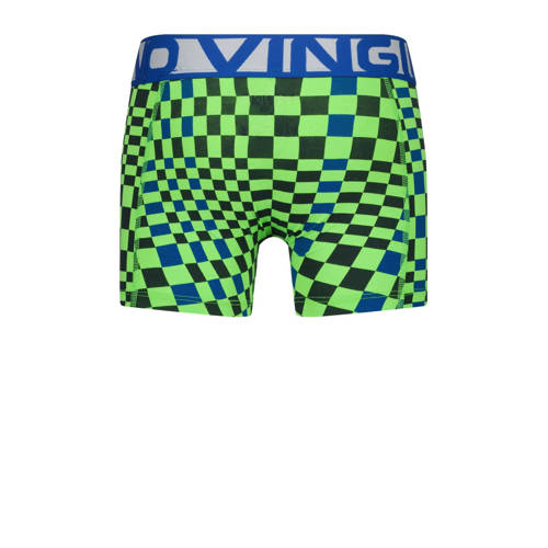VINGINO boxershort Blue set van 3 neongroen helderblauw Jongens Stretchkatoen 134 140