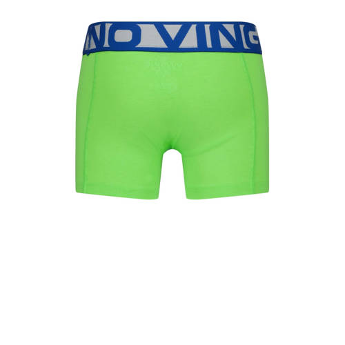VINGINO boxershort Blue set van 3 neongroen helderblauw Jongens Stretchkatoen 134 140