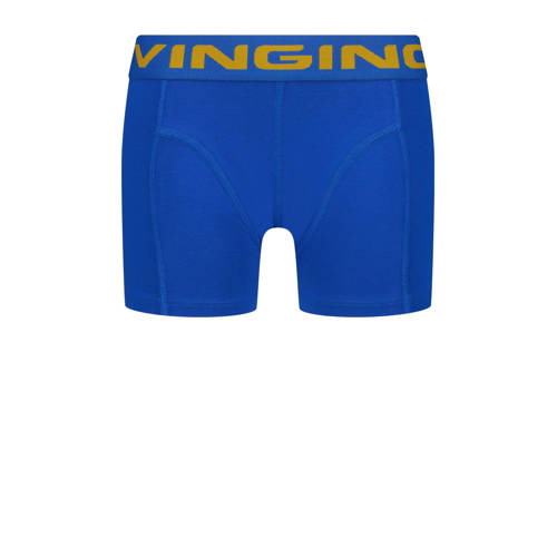 VINGINO boxershort Palm blue set van 3 helderblauw blauw geel Jongens Stretchkatoen 170 176
