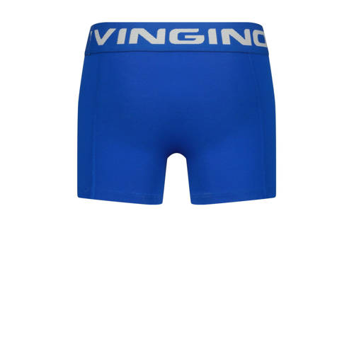 VINGINO boxershort Palm blue set van 3 helderblauw blauw geel Jongens Stretchkatoen 170 176
