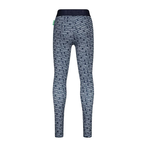 VINGINO sportlegging Shelby met all over print wit donkerblauw Sportbroek Meisjes Polyester 116