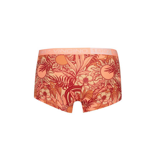 VINGINO short Sunny set van 3 neonroze rood Slip Oranje Meisjes Stretchkatoen 122 128