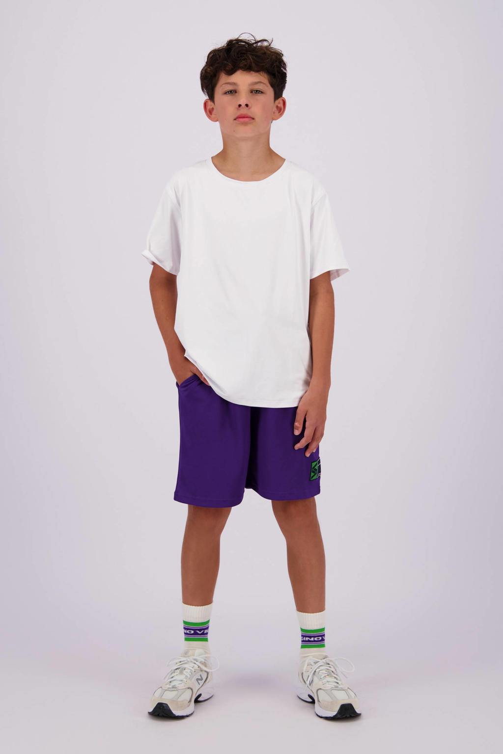 Vingino T-shirt Hit met backprint wit