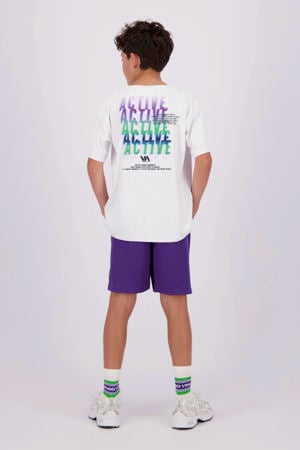 T-shirt Hit met backprint wit