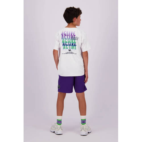 VINGINO regular fit sweatshort Race paars Korte broek Jongens Polyester 176