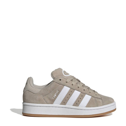 adidas Originals Campus 00s suède sneakers beige/wit/gum Jongens/Meisjes Leer - maat 37 1/3 afbeelding