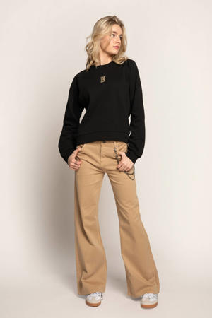 sweater met printopdruk zwart