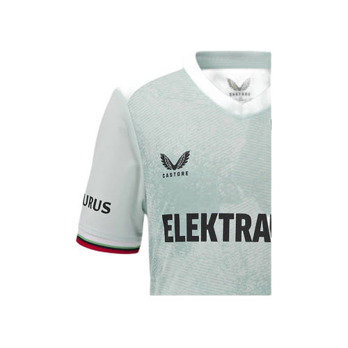Castore Junior FC Twente voetbalshirt Uit Sport t-shirt Grijs Jongens Meisjes Polyester Ronde hals 152 158